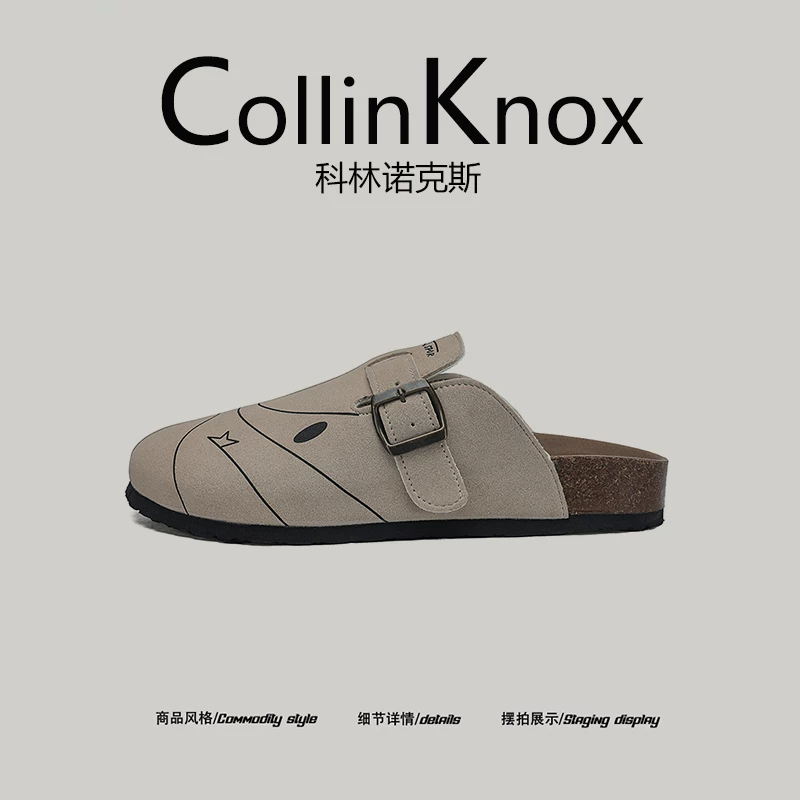 【Món đồ hợp thời trang】Giày Birkenstock nam mới mùa hè 2025 của CollinKnox Giày lười đa năng thông thường