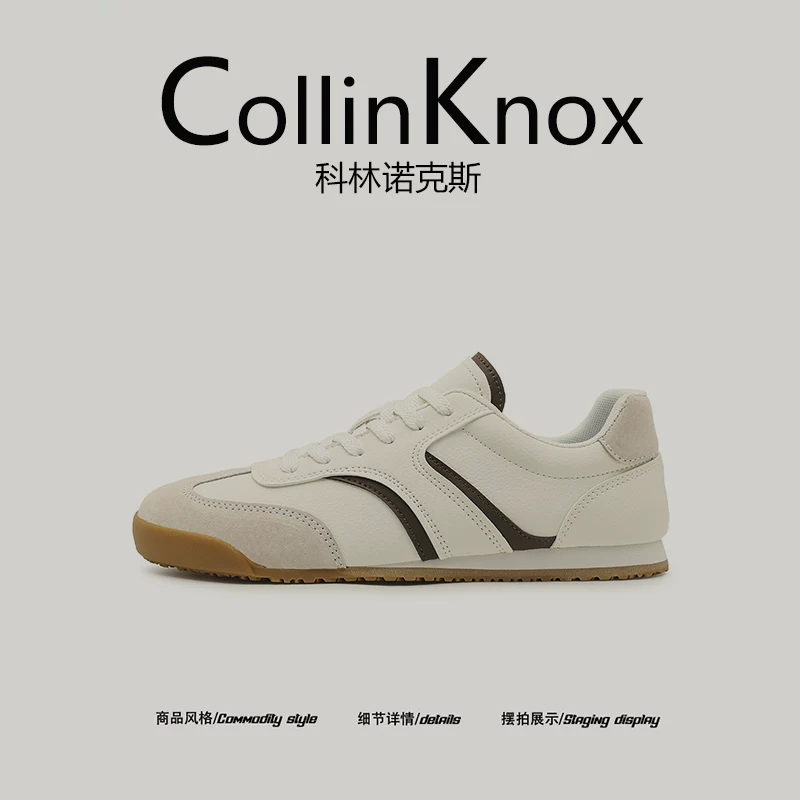 [Sản phẩm hot đa năng] CollinKnox 2026 Mùa hè mới Giày thể thao thông thường bằng da Retro Forrest Gump Giày nam