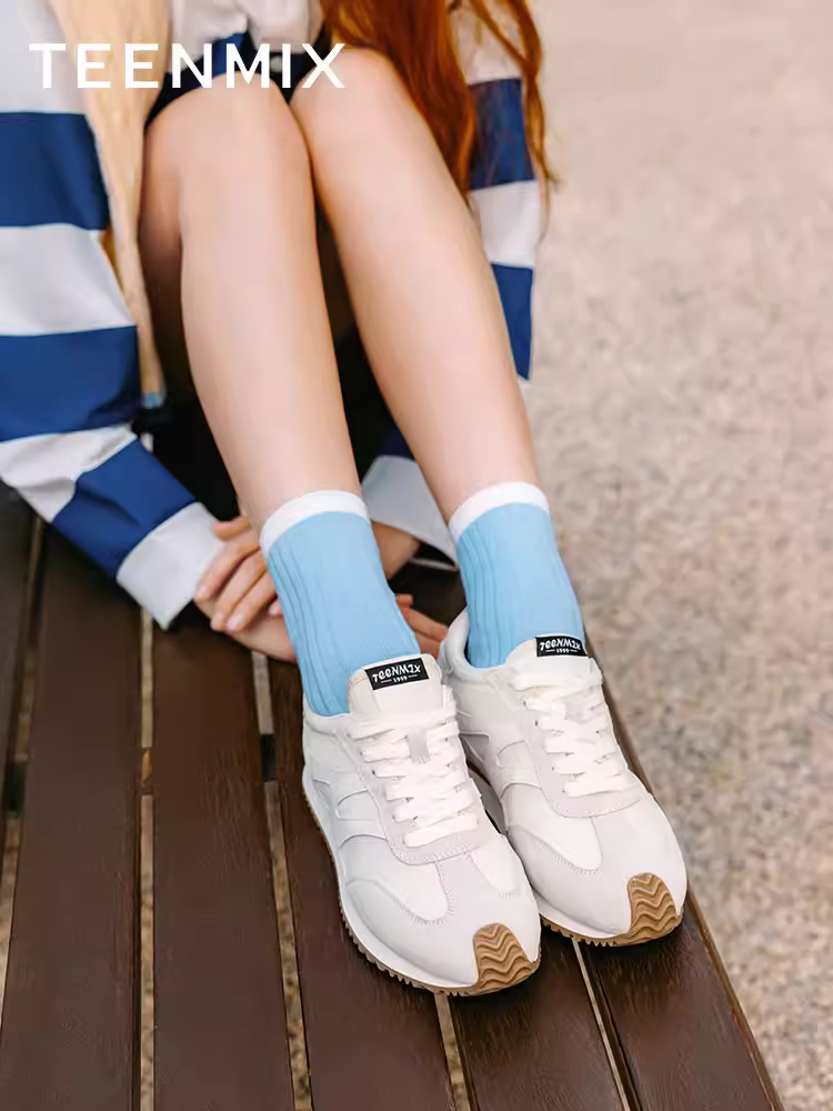 Giày tập luyện Agande đế dày phong cách retro Tianmeiyi, giày thể thao, giày nữ, giày thường, mẫu mới mùa xuân KG001AM4