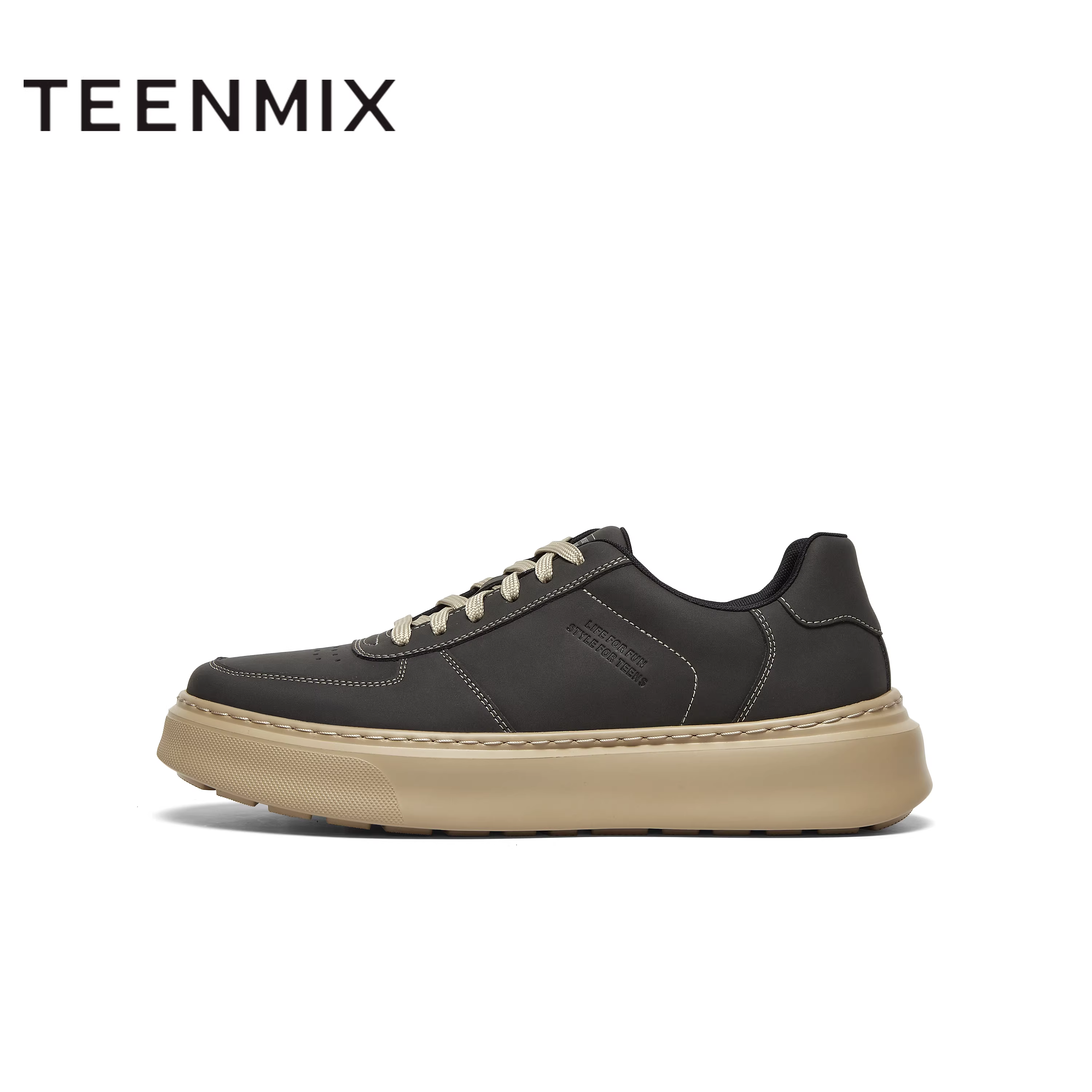 Giày nam đi làm ngoài trời kiểu dáng cổ điển, đa năng, kiểu buộc dây, cùng kiểu dáng với các trung tâm thương mại, mẫu mới Tianmeiyi EQR02CM4