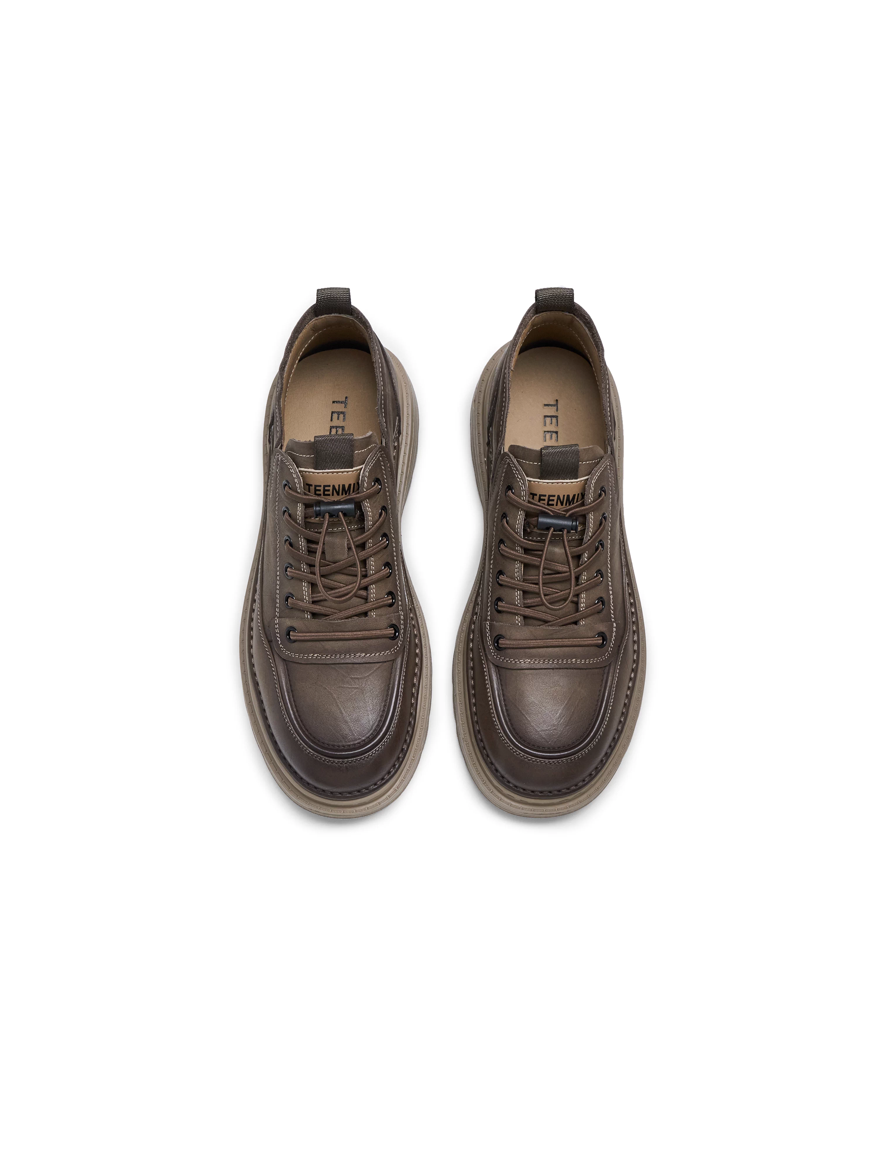 Tianmeiyi Mùa Xuân Bộ sưu tập mới Trung tâm thương mại Cùng phong cách Thoải mái đa năng Đi lại Giày công sở nam phong cách Anh Quốc 3UM01AM5