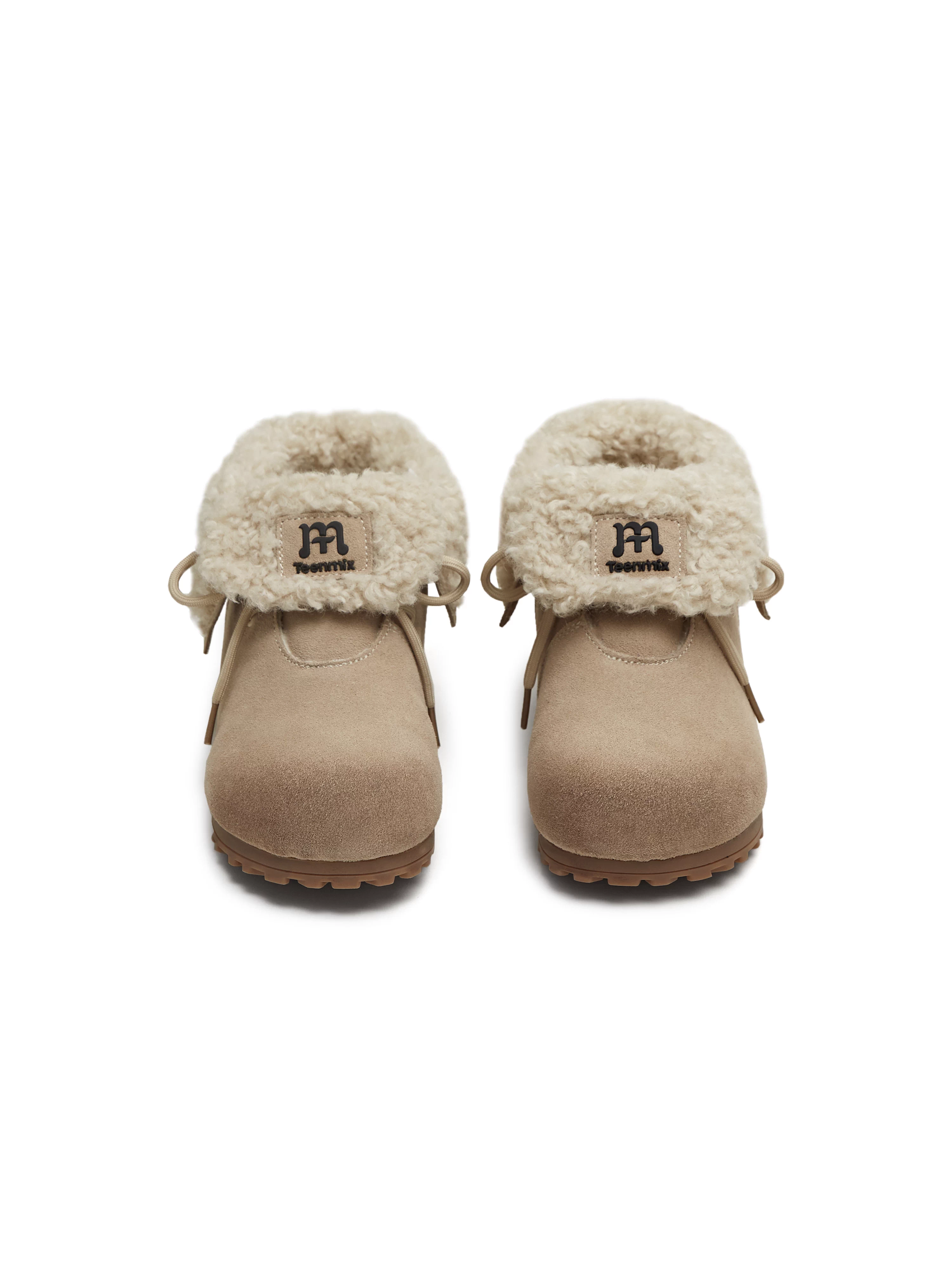 Giày bốt tuyết cổ ngắn lót lông cừu ấm áp kiểu cổ điển Tianmeiyi, đế dày, dành cho nữ, mẫu mới mùa đông 2025, mã KK077DM5