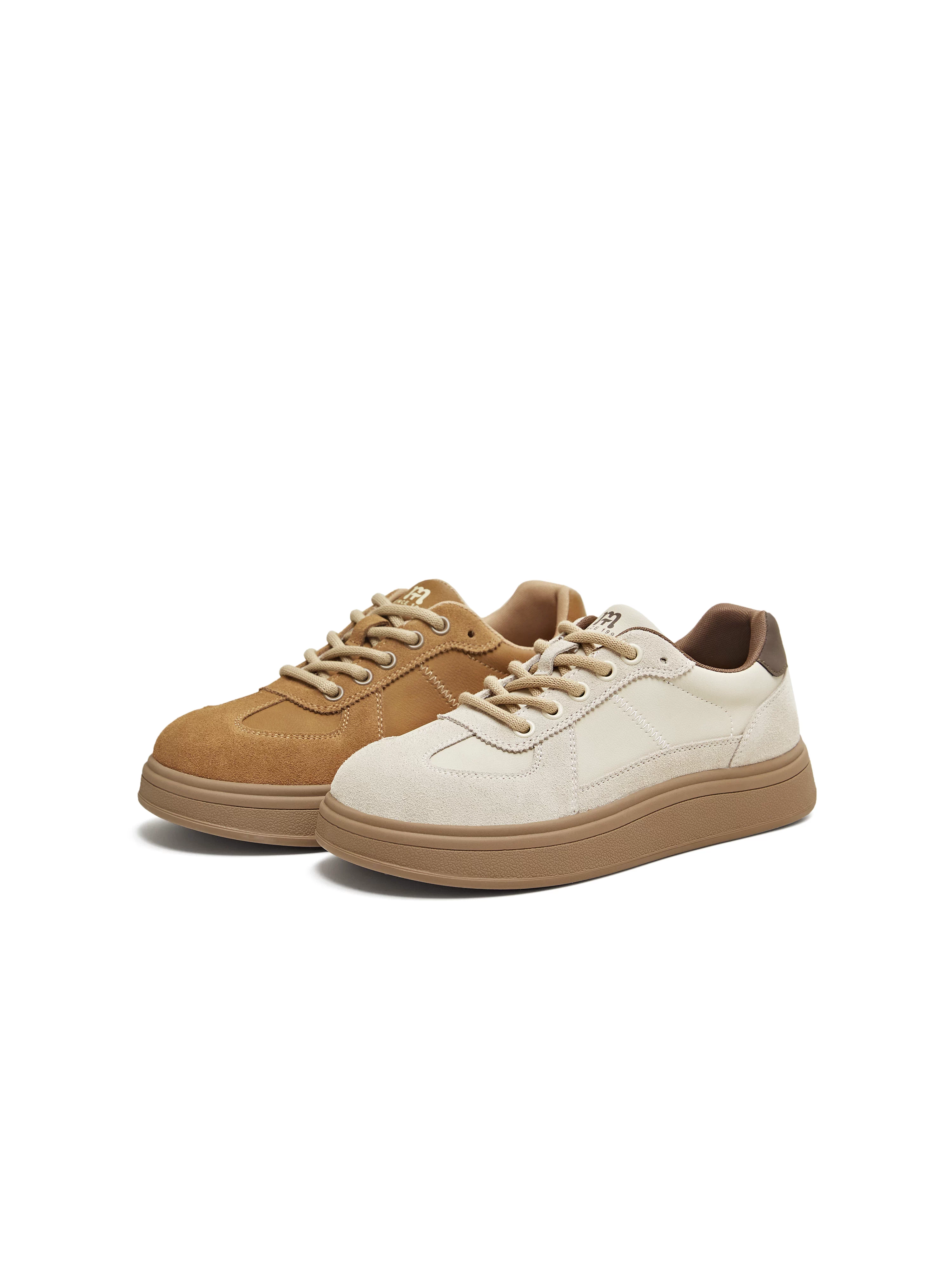 Giày thể thao nữ Tianmeiyi đế dày tăng chiều cao, kiểu dáng cổ điển, giày ván thể thao, mẫu mới thu 2025 KG136DM5