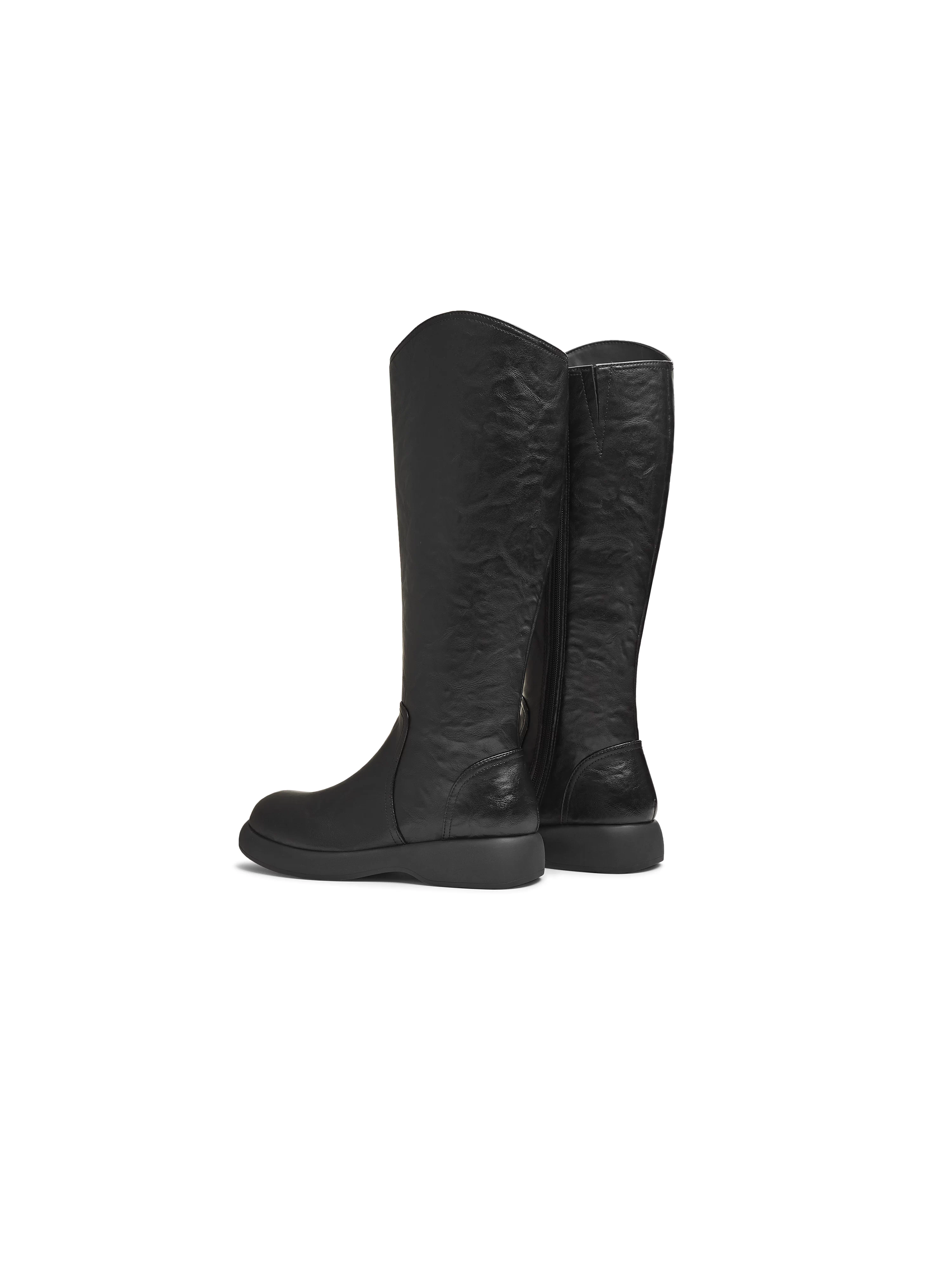 Giày bốt hiệp sĩ đế dày cổ điển Tianmeiyi, bốt dài, giày nữ, bốt thời trang cổ cao, bốt da, mẫu mới mùa đông 2025 CFT80DG5