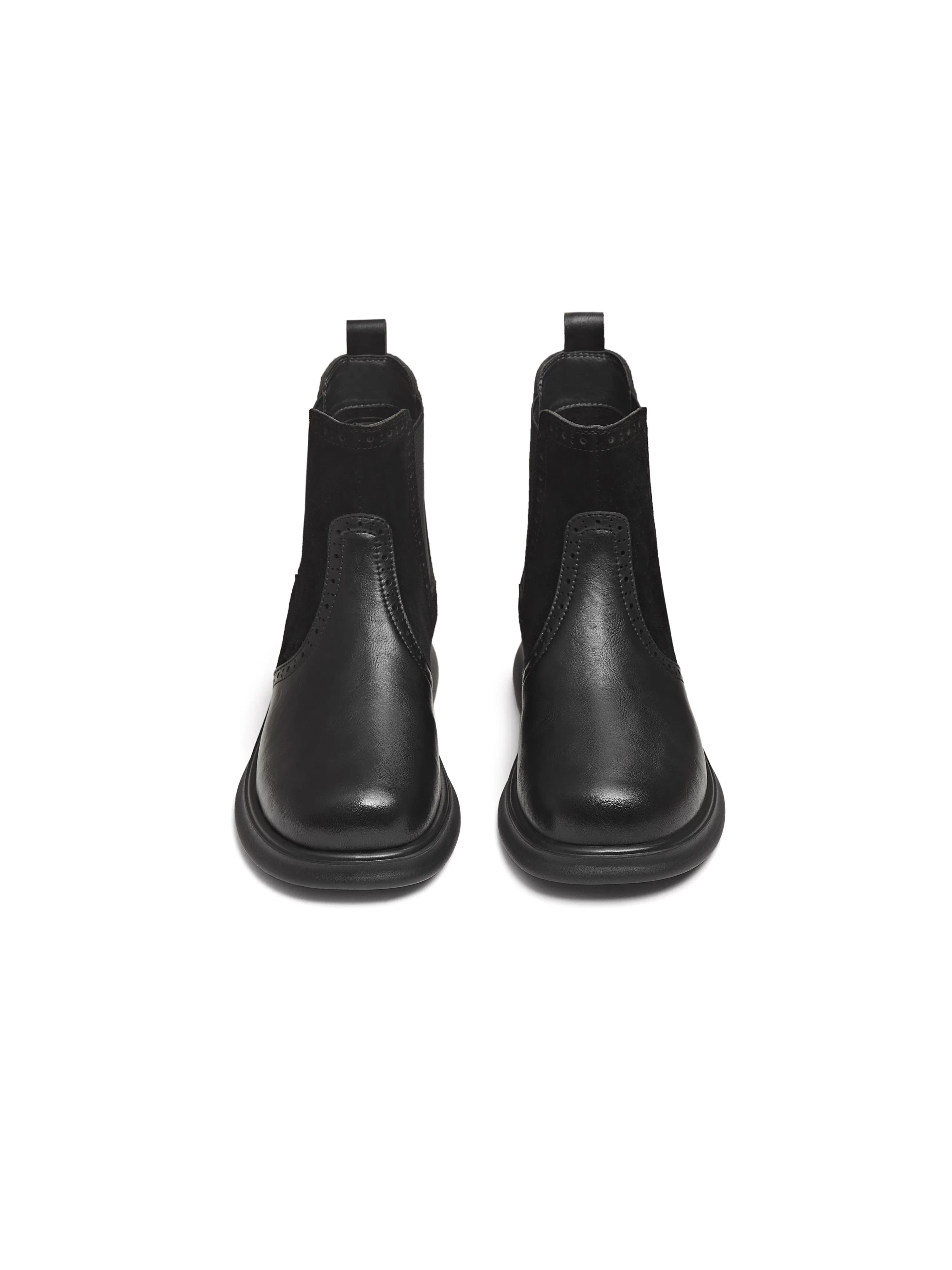 Giày Chelsea cổ điển kiểu Anh Tianmeiyi có lớp lót lông cừu, giày bốt ngắn dành cho nữ, giày bốt thời trang thường ngày, giày bốt da, kiểu mới mùa đông 2025.