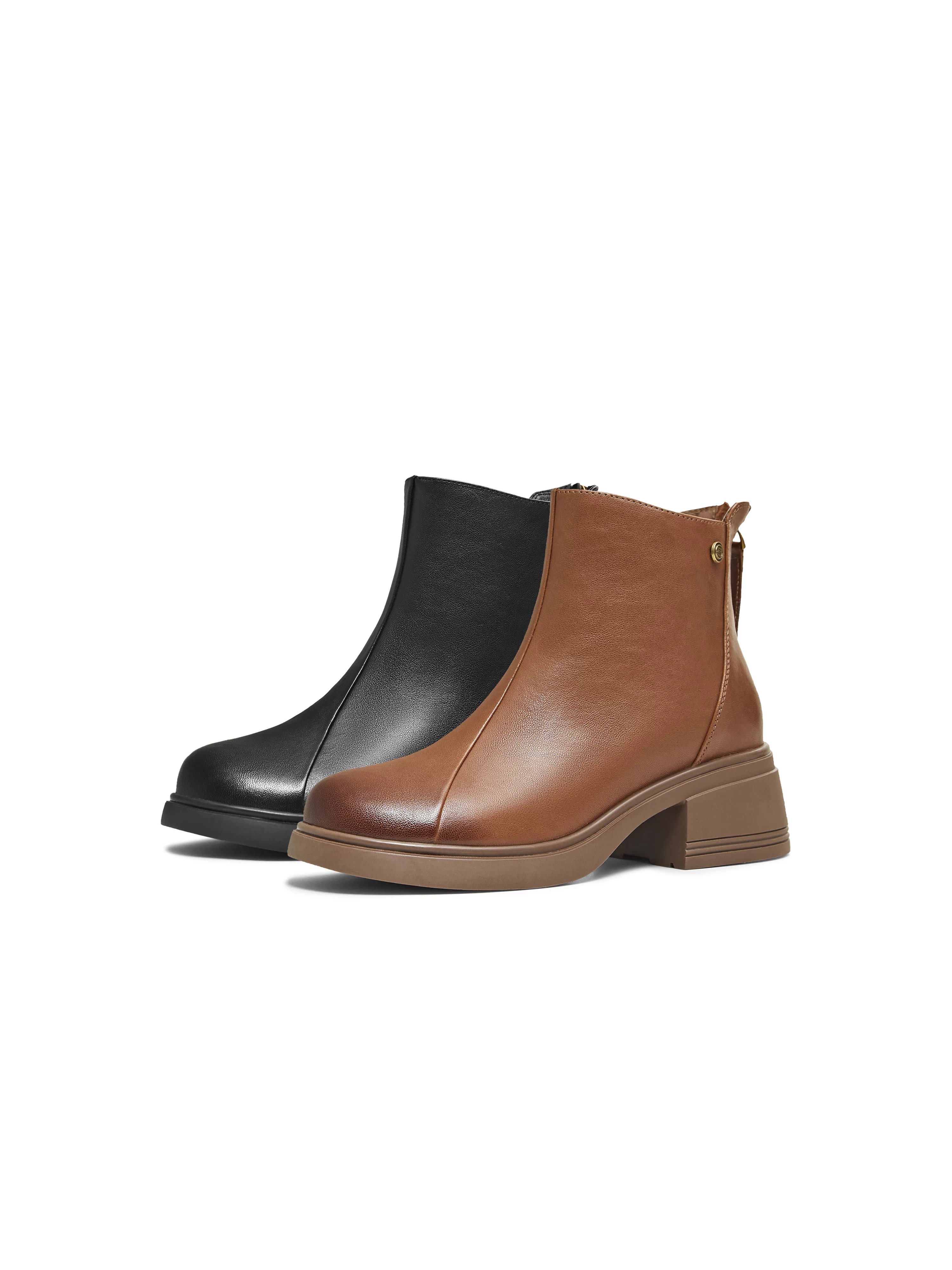 Giày bốt Chelsea kiểu Anh đế dày cổ điển Tianmeiyi có lót lông cừu, bốt ngắn dành cho nữ, bốt thời trang, bốt da, phong cách mới mùa đông 2025.