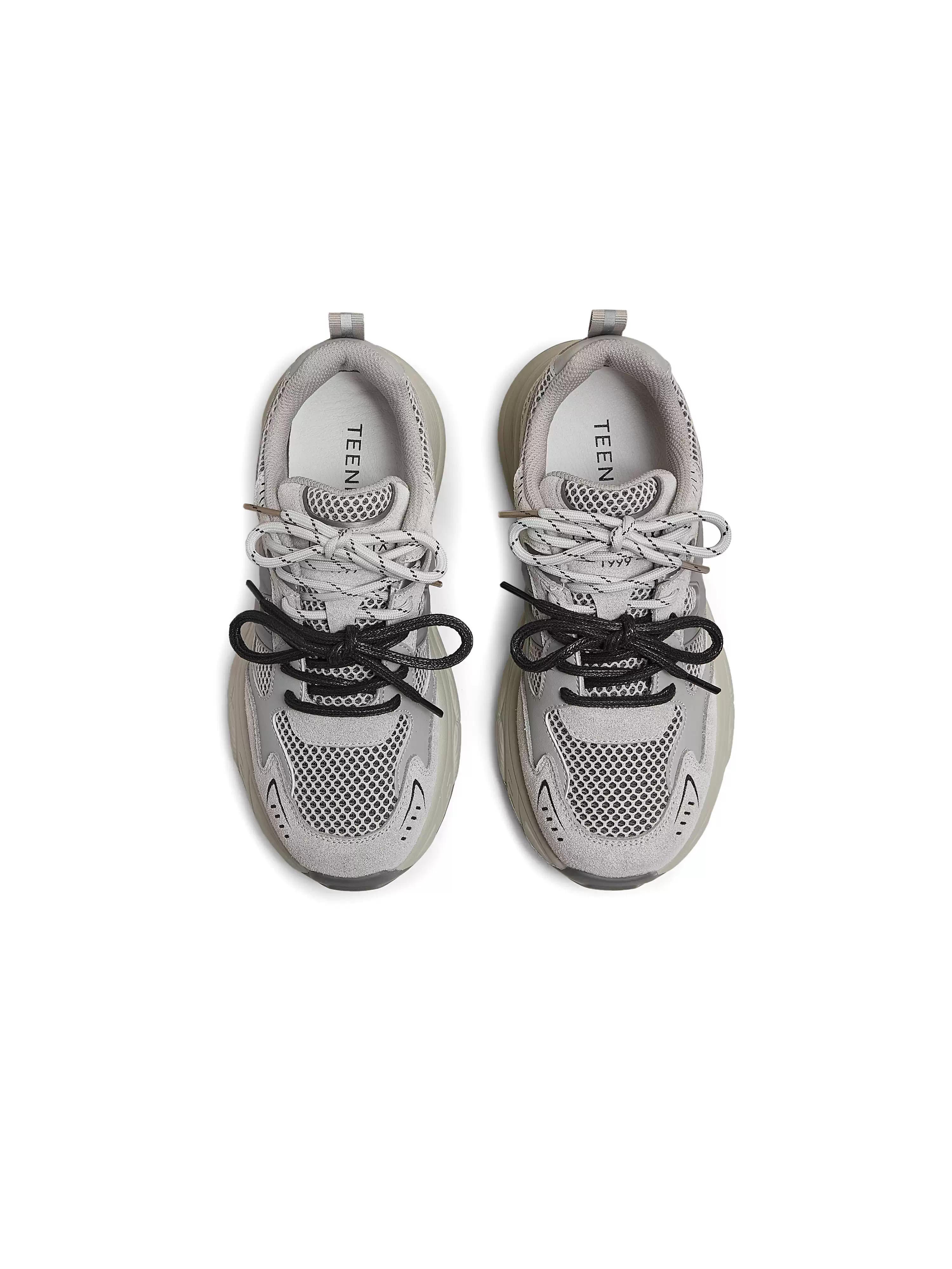 Giày thể thao nữ Tianmeiyi đế dày tăng chiều cao kiểu retro, dây giày đôi, mẫu mới 2025 KD077AM5