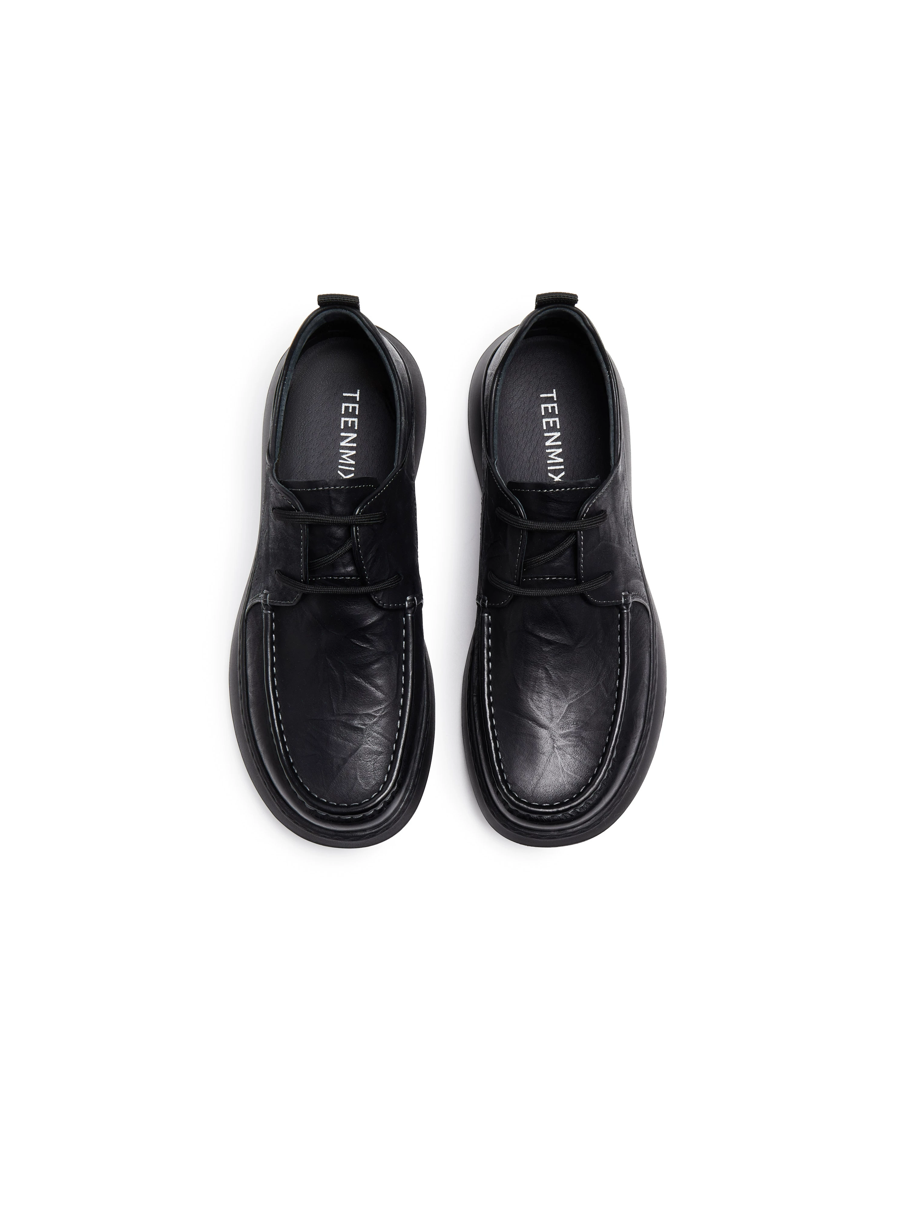 Giày da nam thời trang thu đông 2025 Tianmeiyi, kiểu dáng cùng mẫu, đa năng, buộc dây, màu trơn, phong cách thường ngày 3VX01CM5