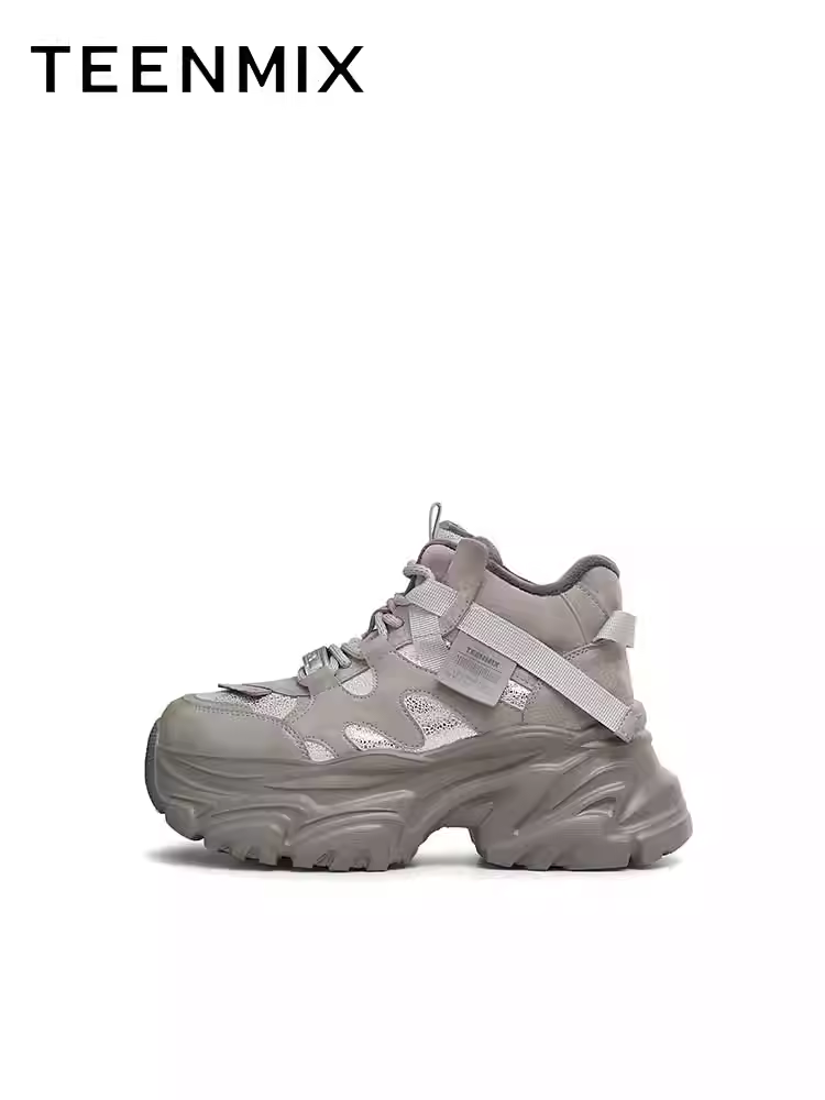 Giày thể thao cổ cao đế dày lót lông cừu Tianmeiyi dành cho nữ, kiểu dáng mới mùa đông CJ841DD4