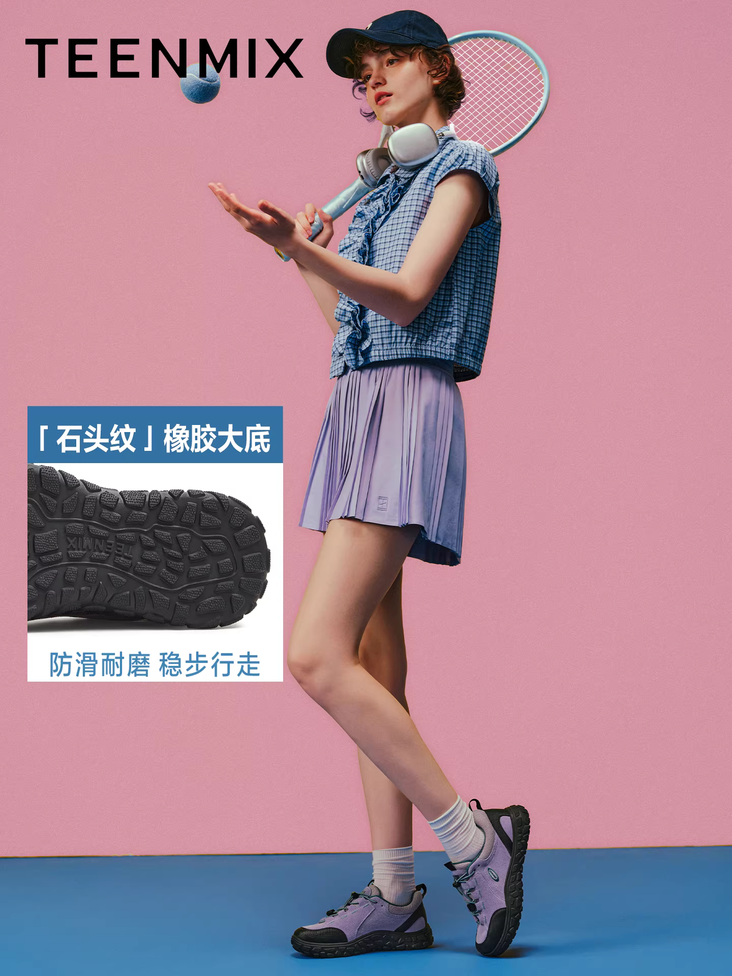 Giày thường ngày ngoài trời đế dày Tianmeiyi, giày đi bộ đường dài và leo núi dành cho nữ, giày thể thao cổ điển chống trượt, giày bệt, mẫu mới mùa thu 2025