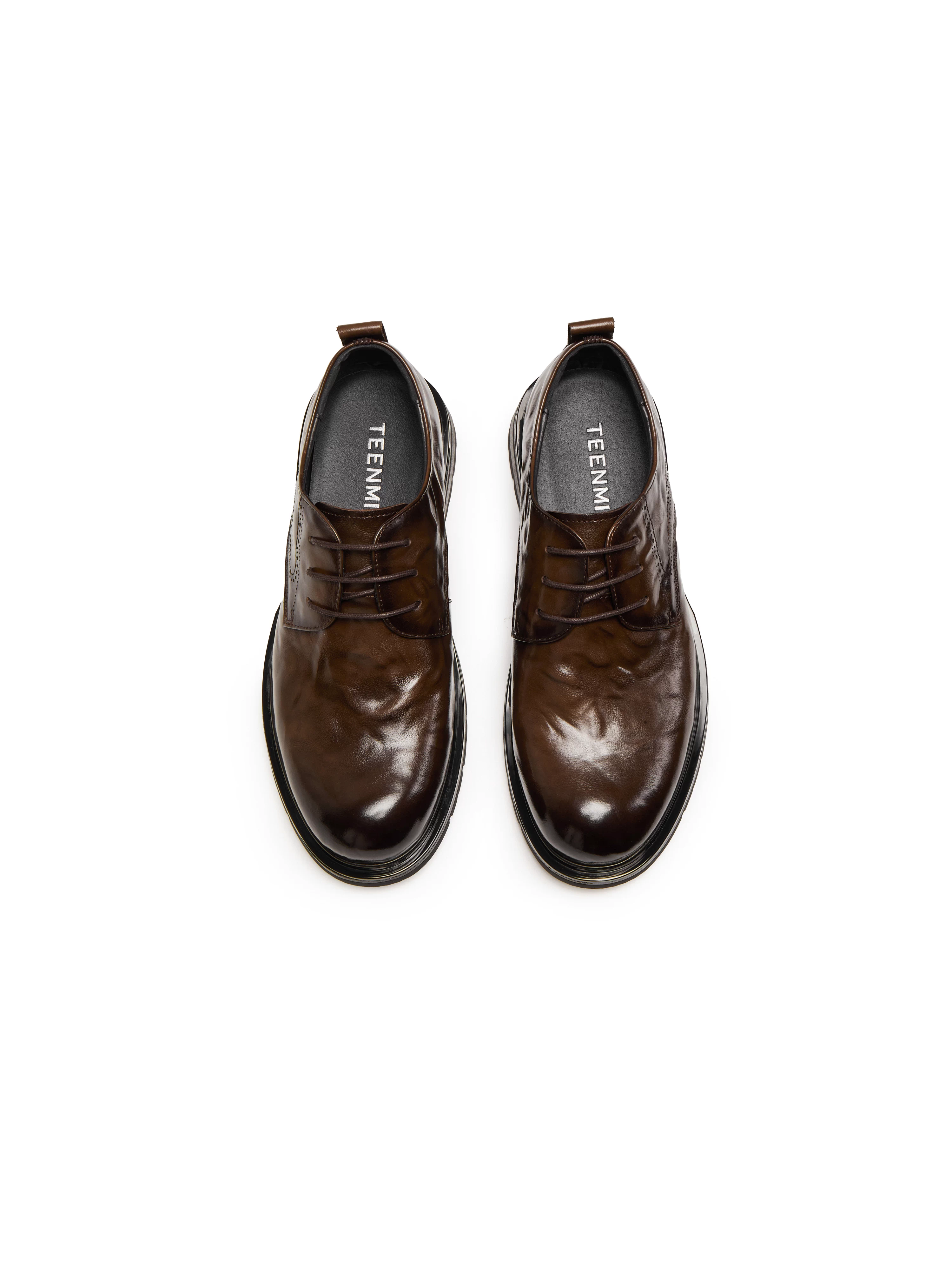 Giày da nam Tianmeiyi 2025 kiểu mới mùa đông, cùng mẫu, phong cách retro, lịch sự, thường ngày, mã 3XI01DM5