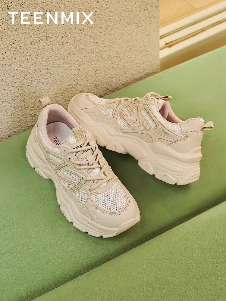 Tianmeiyi retro đế dày tăng chiều cao bố giày thể thao nữ màu trắng thông thường giày mùa hè mẫu mới BF794BM5