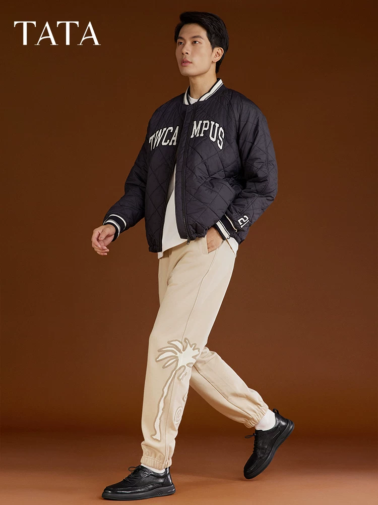 Giày da công sở thông thường phong cách Anh TATA dành cho nam, đế mềm thoải mái, giày bố mới mùa đông mẫu VXQ01CM5