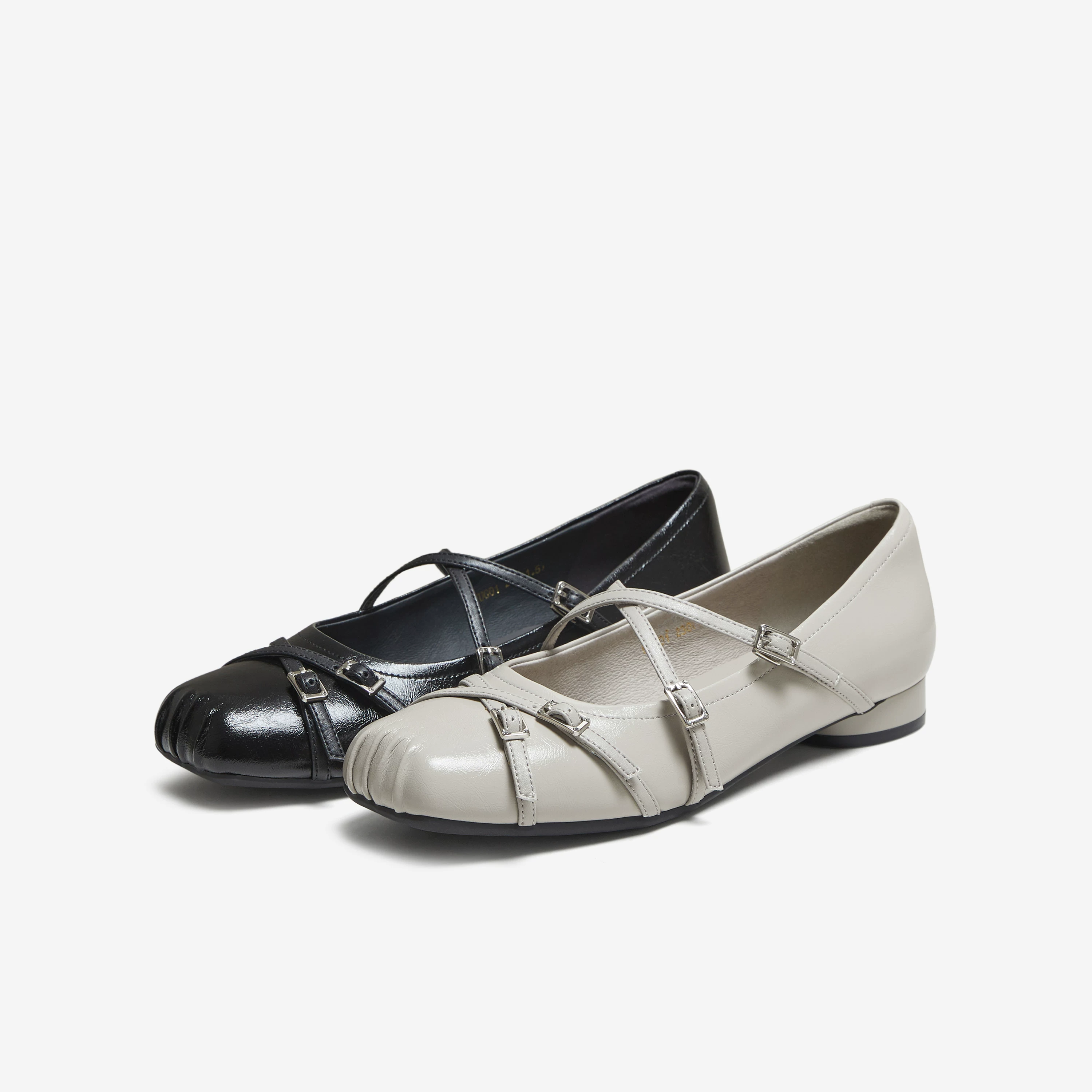 Giày Nữ TATA 2025 Giày Đa Năng Mùa Đông Màu Đen Giày Mary Jane Tăng Chiều Cao Giày Đế Thấp Đơn Giản UUG01CQ5