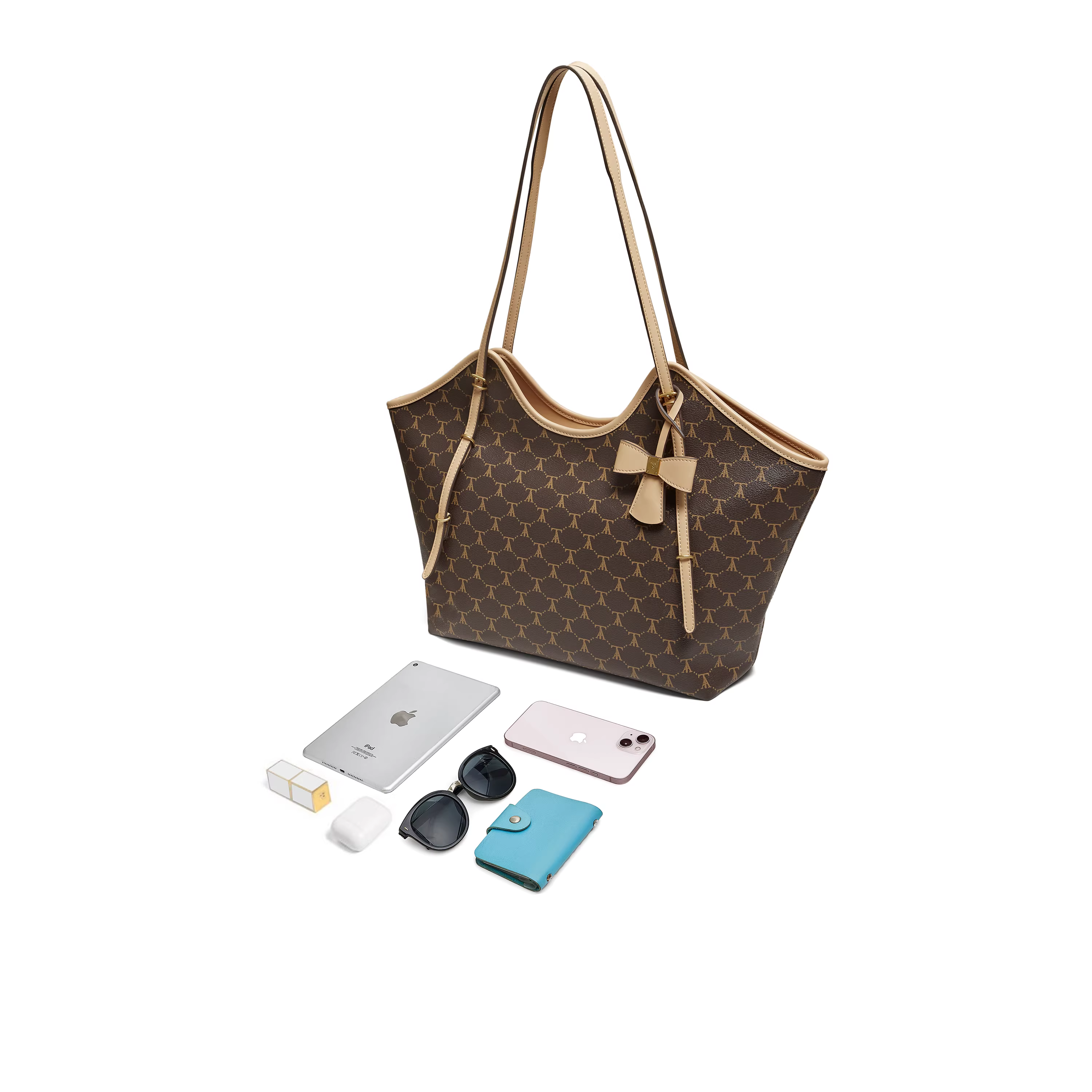 Túi xách nữ TATA 2026 Mùa xuân mới Túi tote màu sắc giản dị Thời trang đa năng Túi đeo vai X3545AX6