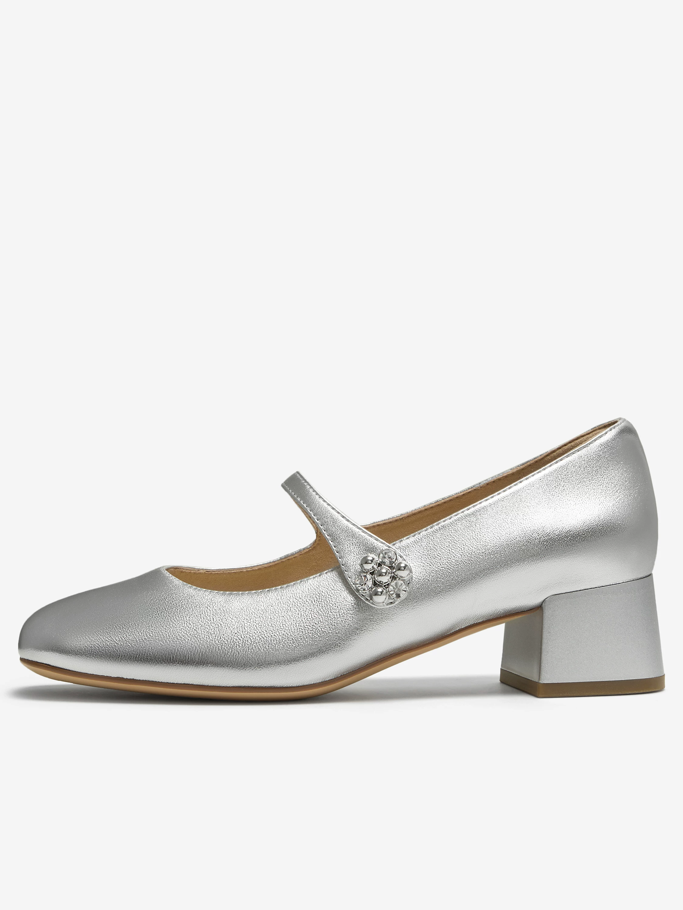 Giày Nữ TATA Galaxy Dream 2025 Thời Trang Mùa Đông Đa Năng Mary Jane Giày Da Thật 7ACE7CQ5