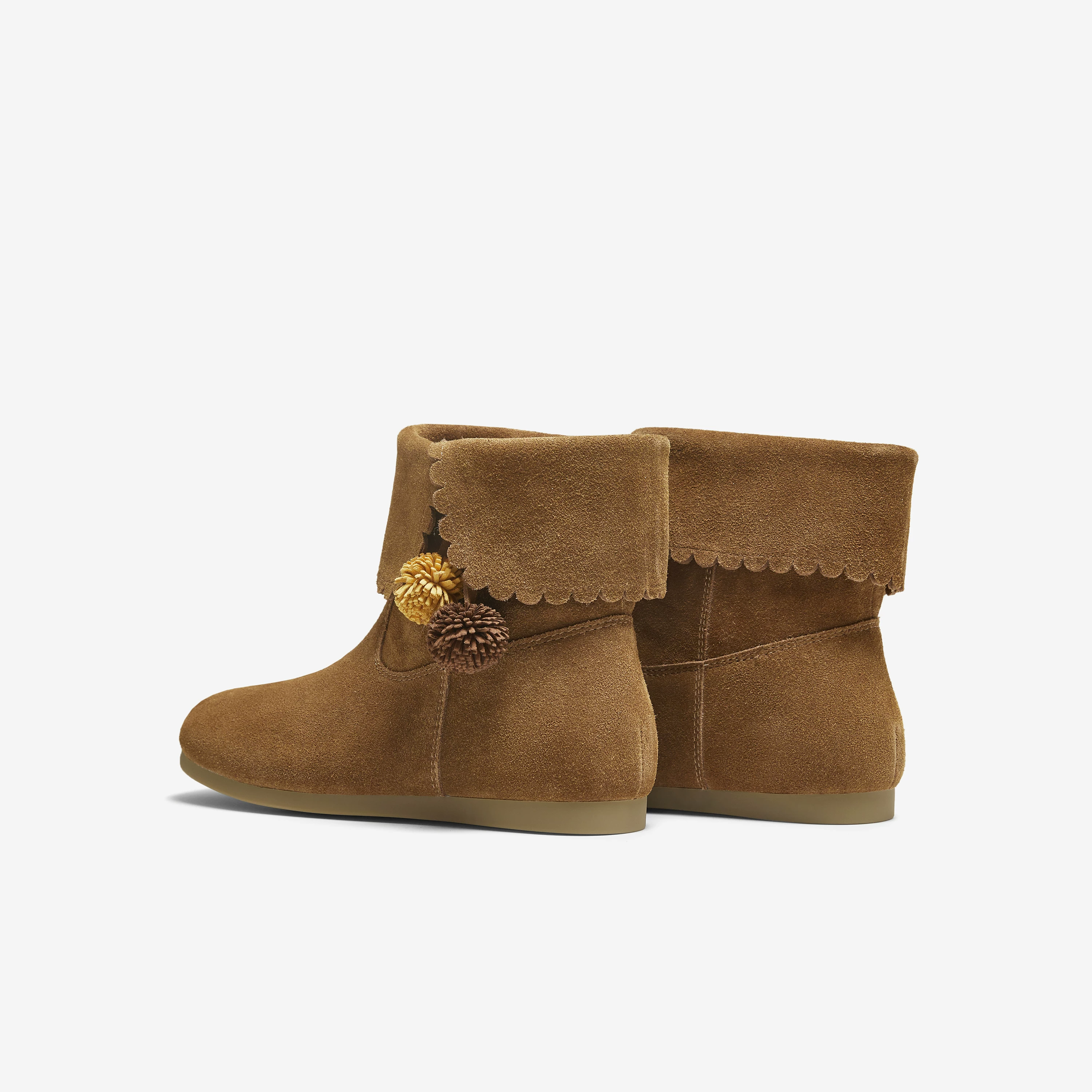 Giày bốt ngắn mùa đông TATA Bear Boots dành cho nữ Giày bốt thông thường đa năng Giày bốt lót lông cừu mới Giày bốt lót lông cừu YVY01DD5
