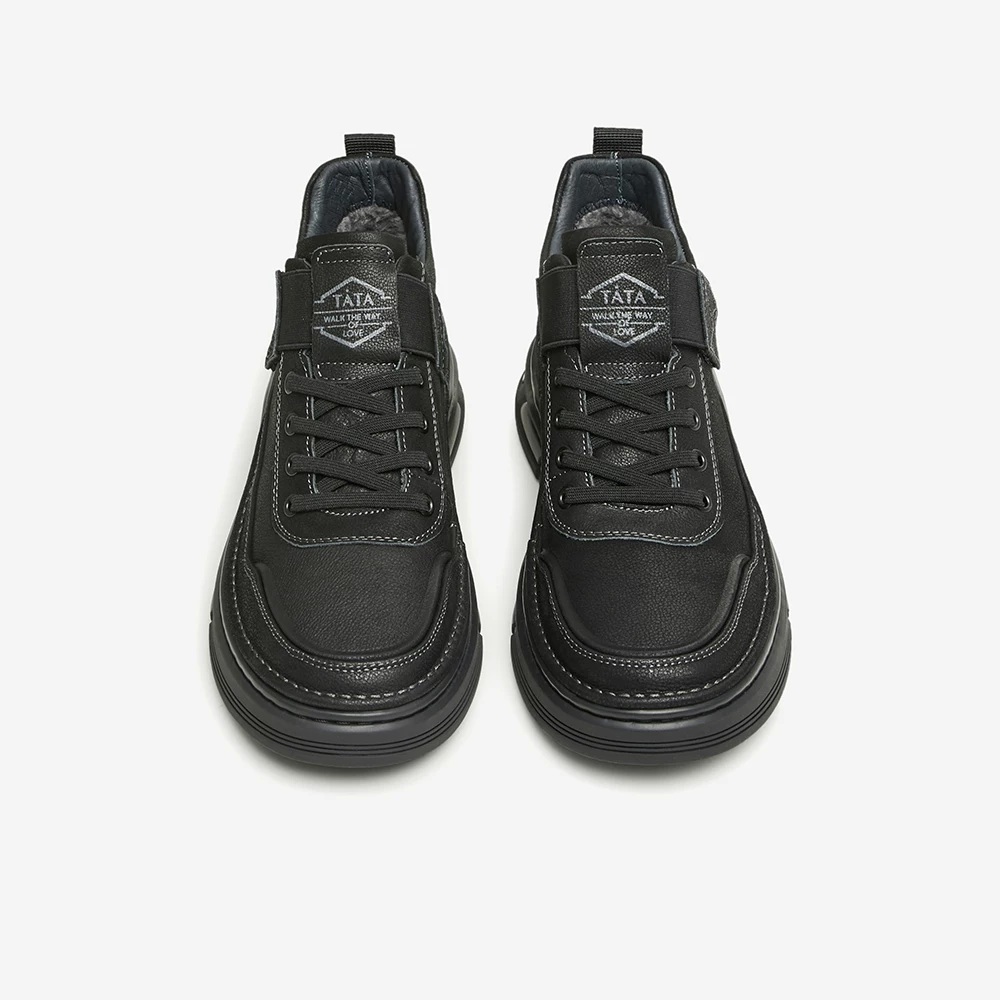 Giày nam TATA mùa đông mới thời trang giày bốt đa năng bốt ngắn nam công sở giày bốt đi làm OBM01DD4