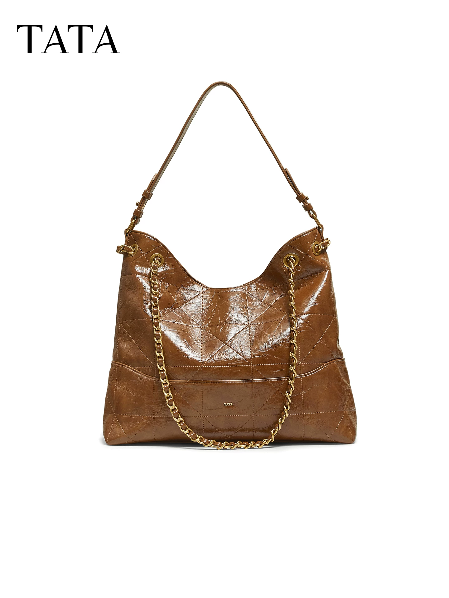 Túi xách TATA họa tiết kim cương, túi đeo chéo nữ mùa đông mới, túi đeo vai đơn cao cấp nhỏ gọn X3515DX5