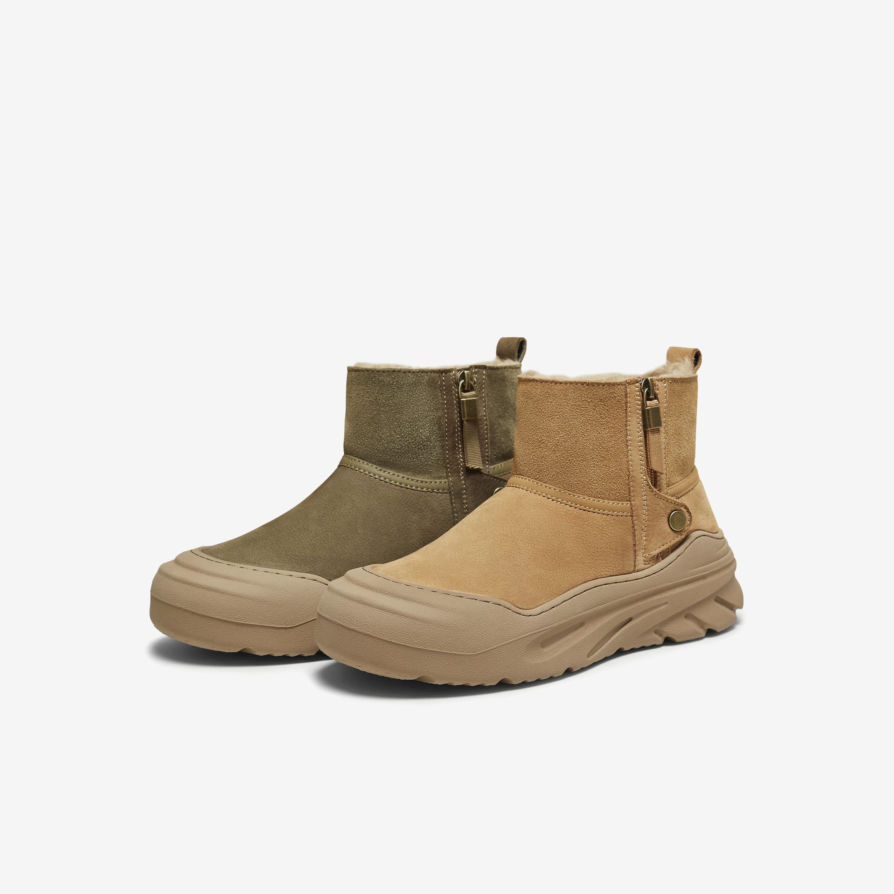 Giày bốt nam TATA mùa đông 2025, giày cotton mới thời trang đa năng, giữ ấm chống lạnh cho nam OFR01DD5