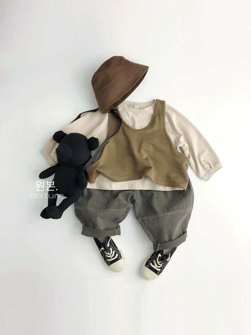 Phải mua ngay~ Vải cotton dệt nguyên chất~ Quần cà rốt thời trang trẻ em phong cách Hàn Quốc mùa xuân thu, dáng rộng thoải mái cho bé trai và bé gái, quần ống rộng harem.