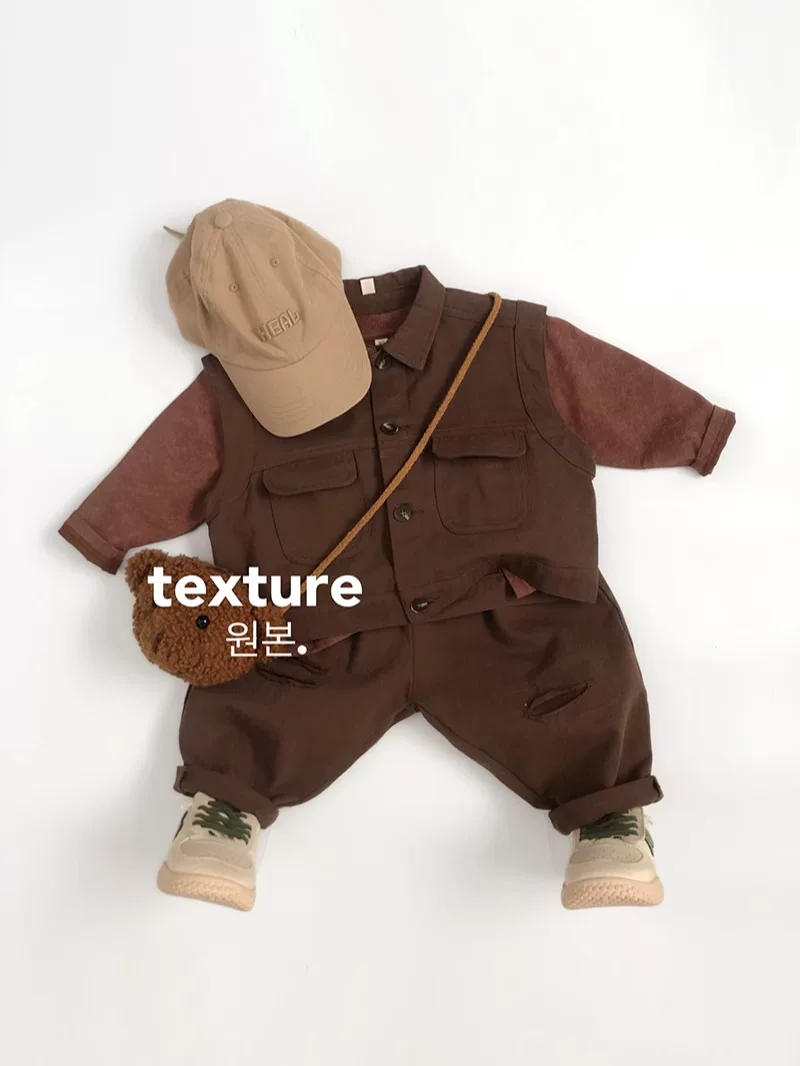 Tuyệt vời~Phong cách trang phục công sở thiết thực~Áo vest trẻ em phiên bản Hàn Quốc mùa xuân thu, sành điệu cho bé trai và bé gái, áo vest nhiều lớp phong cách retro, chất liệu cotton nguyên chất, loại A.