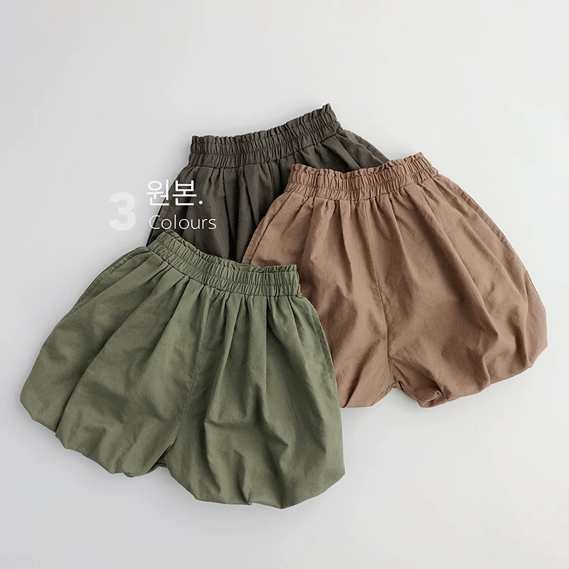 Đáng yêu~Mỏng nhẹ~Dễ phối đồ~Quần short đèn lồng thời trang mùa hè phong cách rừng xanh phiên bản Nhật Bản và Hàn Quốc dành cho trẻ em dành cho bé trai và bé gái.