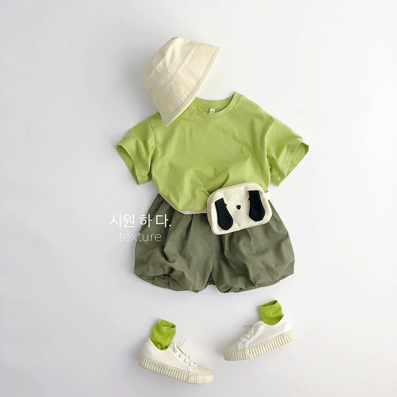 Đáng yêu~Mỏng nhẹ~Dễ phối đồ~Quần short đèn lồng thời trang mùa hè phong cách rừng xanh phiên bản Nhật Bản và Hàn Quốc dành cho trẻ em dành cho bé trai và bé gái.