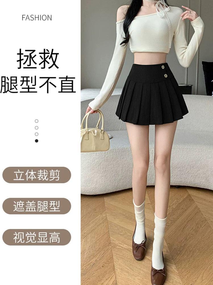 Váy nhung kẻ màu nâu cho nữ, váy nhung kẻ xếp ly mùa thu đông, váy rất đẹp, váy mini cạp cao gợi cảm
