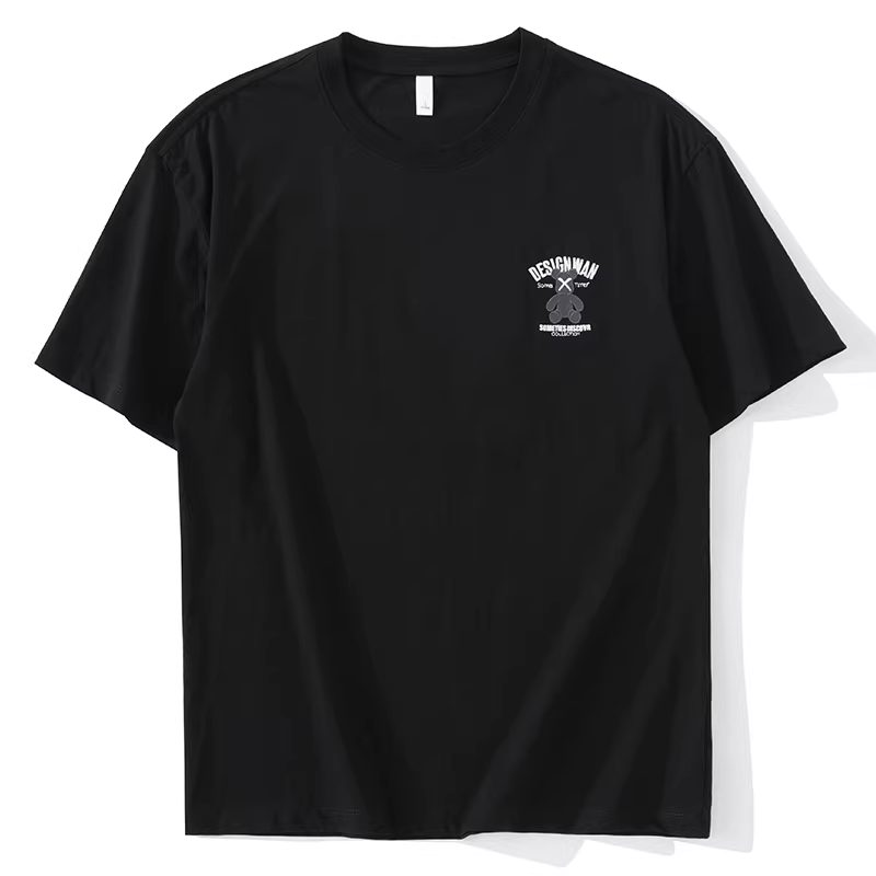 Áo thun ngắn tay in hình gấu cơ khí LUUD, hợp thời trang và sành điệu, sành điệu và đẹp trai cho bé trai, áo sơ mi ngắn tay cổ tròn mùa hè, hợp thời trang.