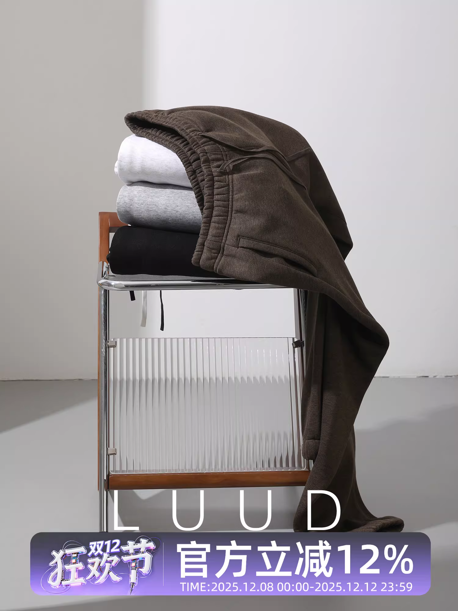 Khuyến mãi đặc biệt: Quần thể thao nam thời trang, lót lông cừu mùa đông, dày dặn, ấm áp, dáng thẳng, quần dài thường ngày có dây rút và bo gấu.