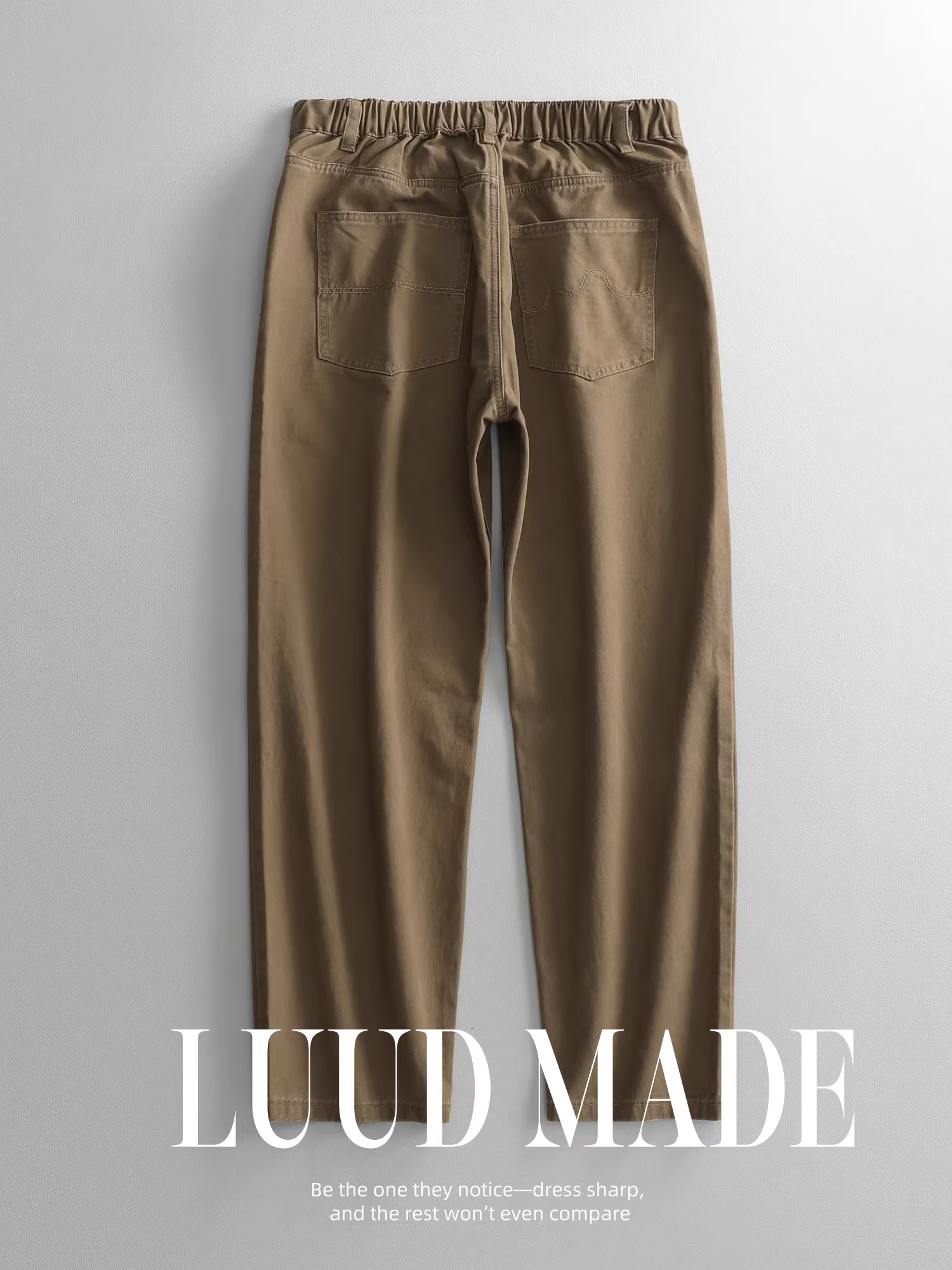 Quần jeans retro phong cách đường phố Mỹ LUUD dành cho nam, mùa thu đông 2025, kiểu dáng rộng thùng thình, ống rộng, quần dài rách