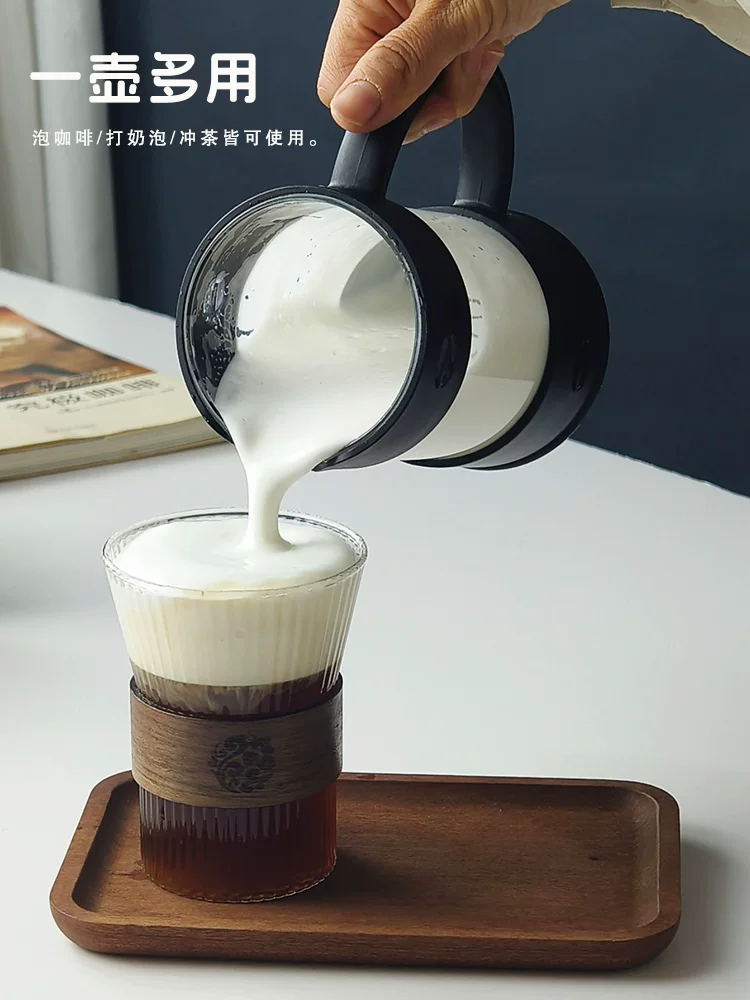 Bình pha cà phê kiểu Pháp Dheer dùng trong gia đình, bình pha cà phê, máy tạo bọt sữa, bình pha trà chịu nhiệt cao, bình pha cà phê thủ công, chất liệu thủy tinh.