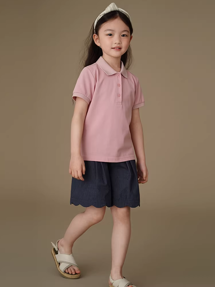 Quần áo trẻ em Hazi Quần thường ngày mới mùa hè dành cho trẻ em Thiết kế đơn giản Quần short năm điểm cánh hoa Quần short bé gái dành cho trẻ lớn hơn