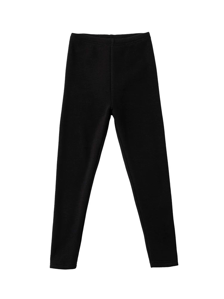 Quần áo trẻ em Hazi Mùa đông mới về Slim Fit Quần dài co giãn lót lông cừu Quần dài thường ngày Quần áo ngoài ấm áp cho cha mẹ và con gái Quần legging cho bé gái