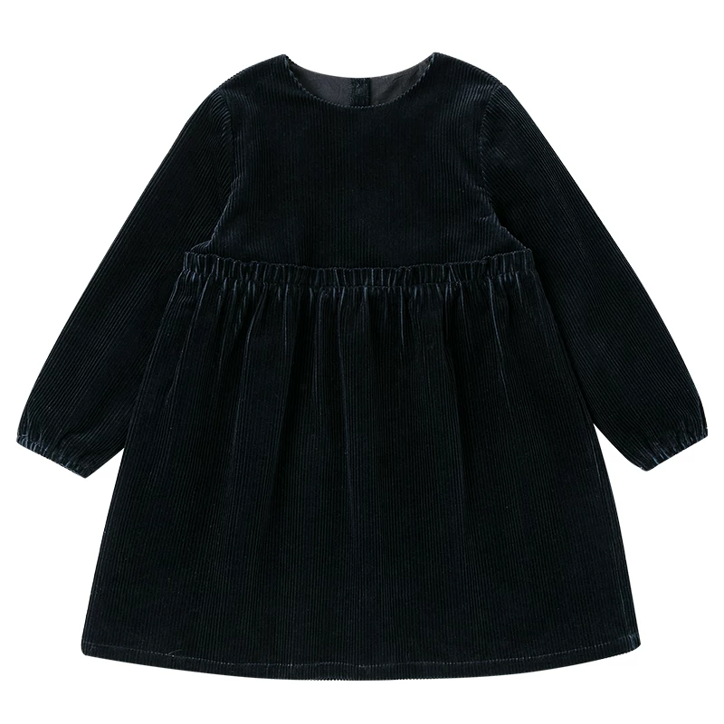 Quần áo trẻ em Hazi Váy chữ A xếp ly bằng vải cotton chải kỹ mùa đông Váy chữ A phong cách cha mẹ và con gái Trang phục mùa thu cho bé gái