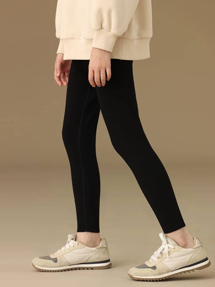 Quần tập yoga cho trẻ em mùa thu đông, quần thể thao thông thường kiểu Barbie cá mập, quần legging giữ ấm cho bé gái lớn hơn.