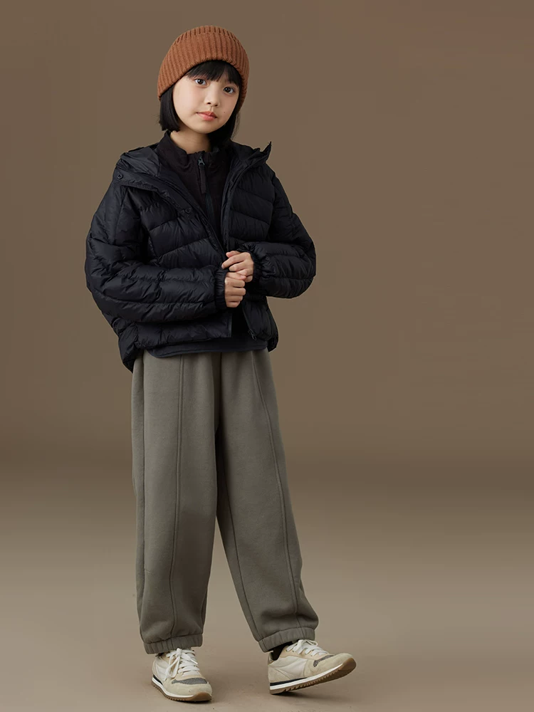 Quần ống đứng dày dặn ấm áp mùa đông cho bé trai và bé gái, quần jogger cotton thân thiện với làn da