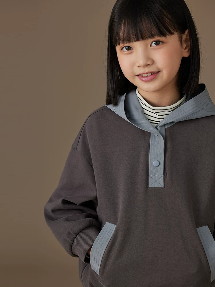 Quần áo trẻ em mùa xuân thu áo khoác thường ngày dáng rộng đa năng áo bé trai bé gái áo hoodie thể thao