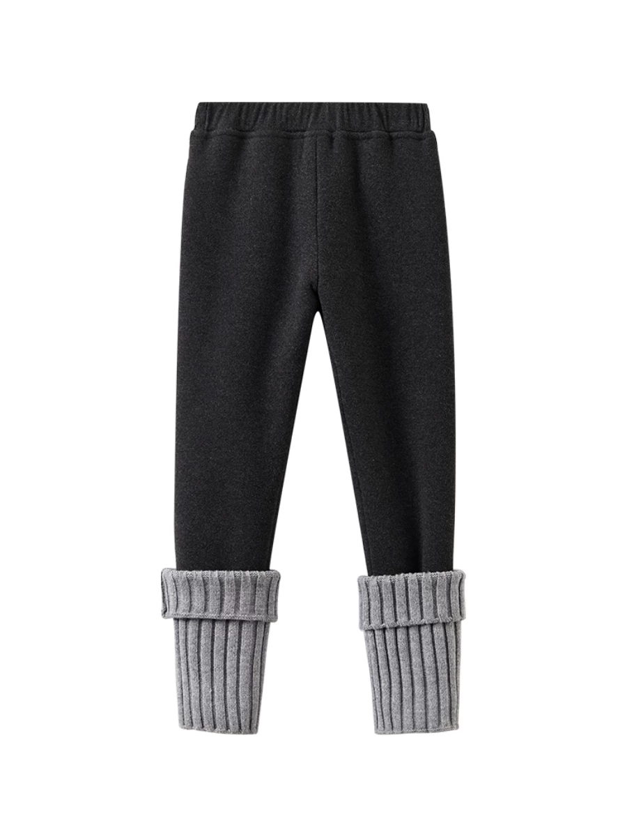 Quần áo trẻ em Ha Chi mùa đông quần legging dày dặn ấm áp cho bé gái quần yoga co giãn dệt kim quần dài thường ngày cho bé gái kiểu dáng thời trang