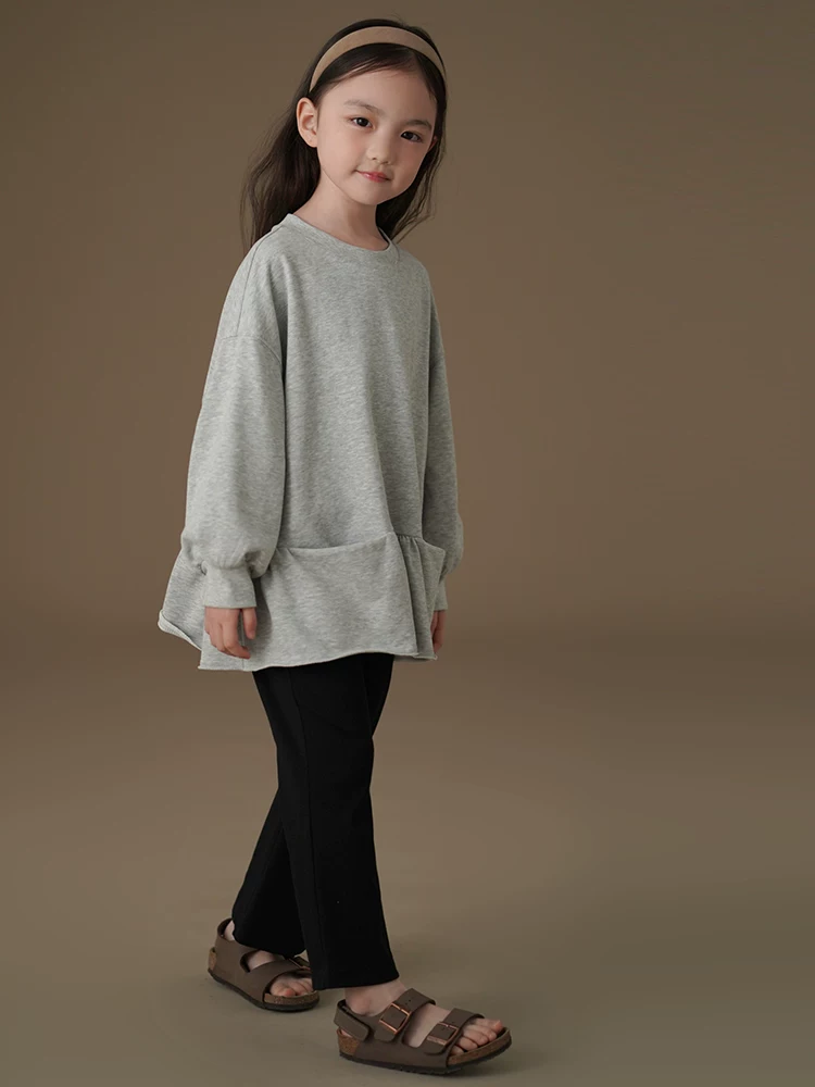 Quần áo trẻ em Hazi Áo len trẻ em mùa xuân thu Áo cotton mỏng thân thiện với da Áo khoác bé gái Quần áo mùa xuân bé gái 2025 Phong cách mới