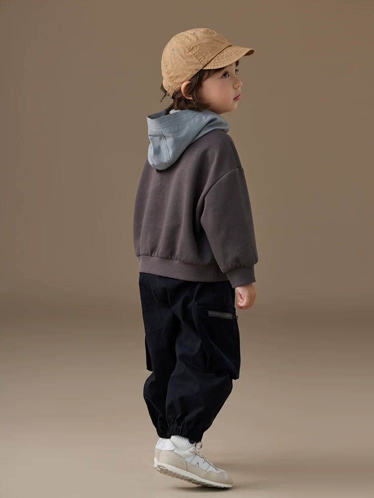 Quần áo trẻ em mùa xuân thu áo khoác thường ngày dáng rộng đa năng áo bé trai bé gái áo hoodie thể thao