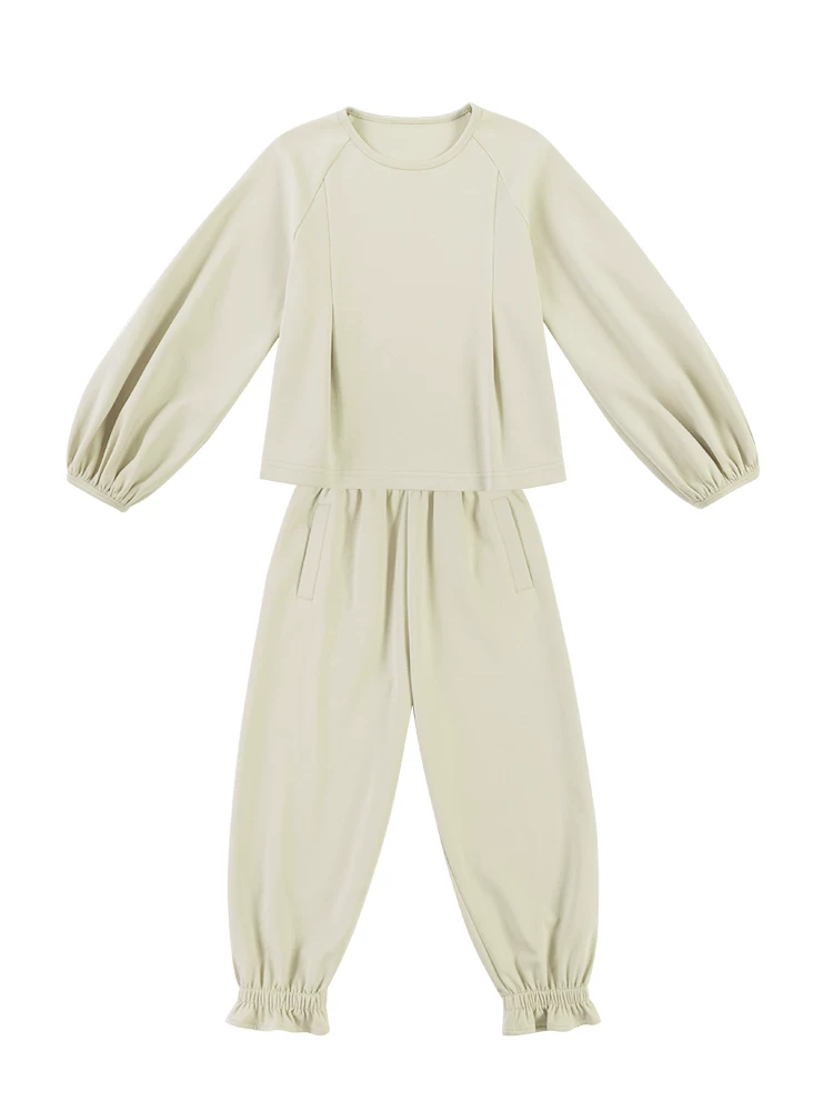 Bộ quần áo trẻ em mùa xuân thu, áo khoác bé gái, quần thường, quần jogger, áo thun thể thao trẻ em xếp ly, bộ đồ thể thao trẻ em