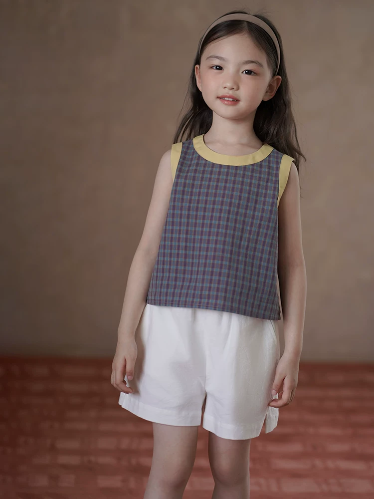 Quần short trắng mùa hè cho bé trai và bé gái, quần năm điểm, quần thường ngày thoáng mát và thoáng khí cho trẻ lớn hơn.