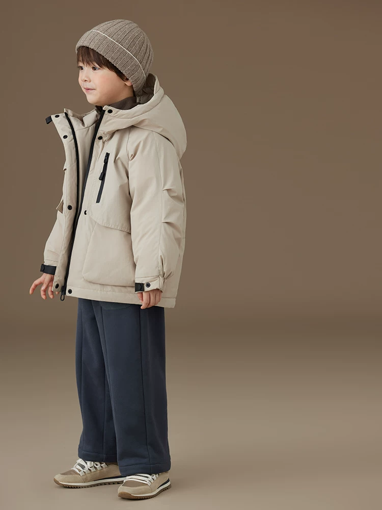 Quần thường ngày mùa đông cho trẻ em, quần cotton dày dặn và ấm áp với thiết kế thời trang, quần ống rộng dáng thẳng cho bé trai và bé gái.