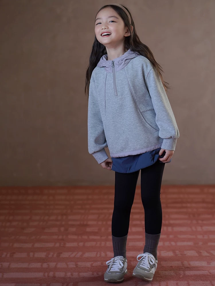 Quần thường ngày mùa xuân thu cho bé gái, quần yoga co giãn, quần thể thao kiểu hai mảnh, kiểu dáng thời trang.