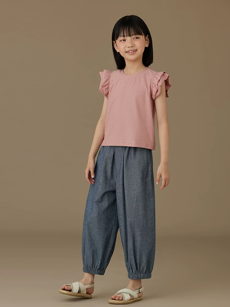 Quần trẻ em thường ngày mùa hè mỏng cotton thân thiện với da quần dài dáng rộng chống muỗi quần bé trai bé gái quần jogger