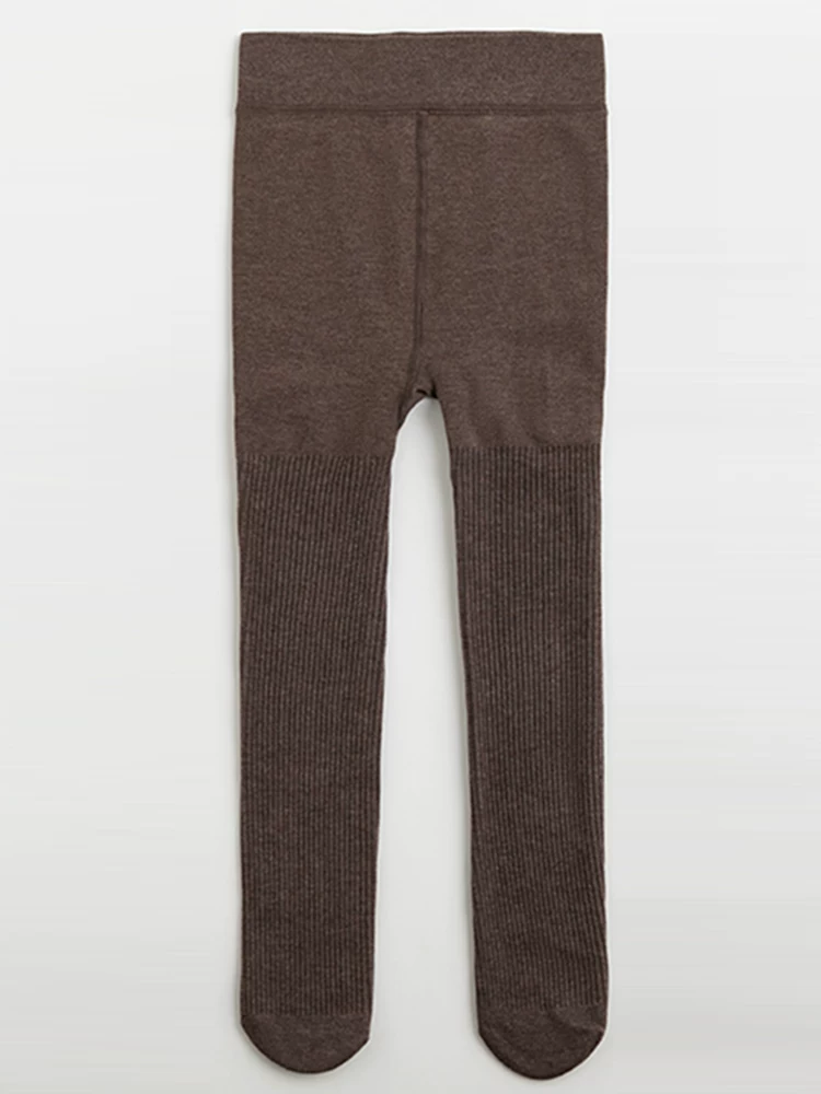Quần áo trẻ em Hazi Xuân Thu Sản phẩm mới Quần legging nhung mỏng chải kỹ cho bé gái Quần tất ấm áp cho bé gái