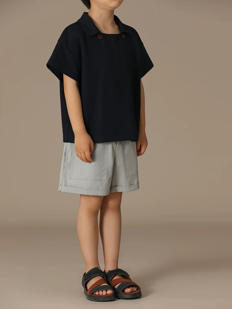 Quần áo trẻ em Ha Chi quần short đa năng unisex mùa hè cotton chải kỹ chất lượng cao quần áo bảo hộ lao động dành cho cha mẹ và con cái quần short thể thao thông thường