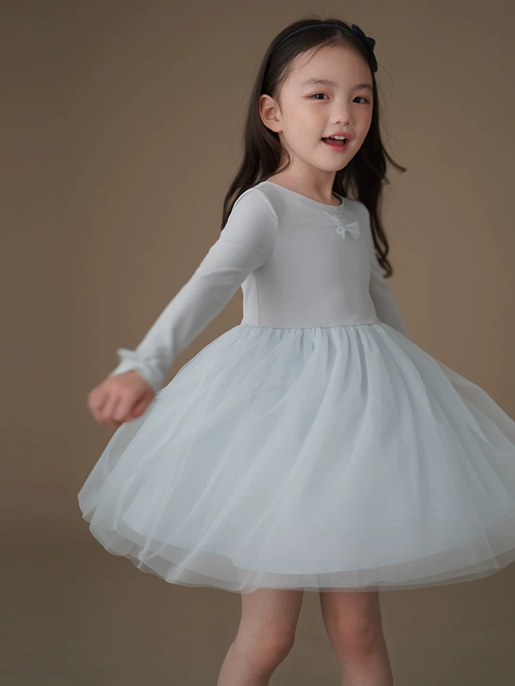 Ha Chi Quần Áo Trẻ Em Xuân Thu Đầm Công Chúa Elsa Sinh Nhật Cho Bé Áo Dài Tay Bé Gái Phong Cách Múa Ba Lê Váy Lưới